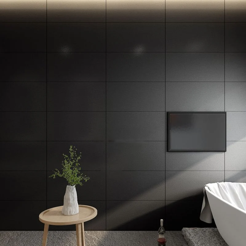 Grauw Tone Singular Tile Stone Appearance Straight Edge Rectangular Wall Tile Brown