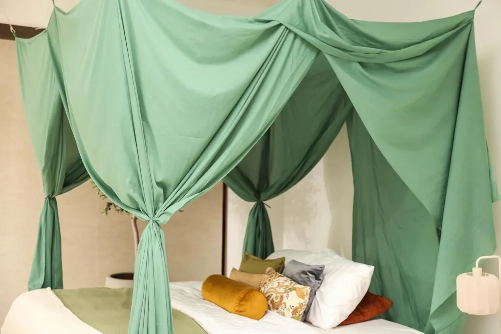 Green Bed Canopy 79 x 39 β Mosquito Net Los Bed