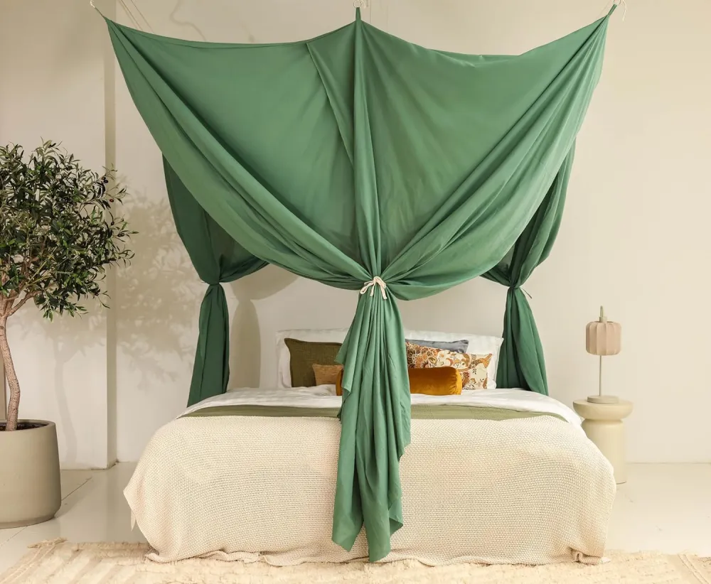 Green Bed Canopy 79 x 39 β Mosquito Net Los Bed