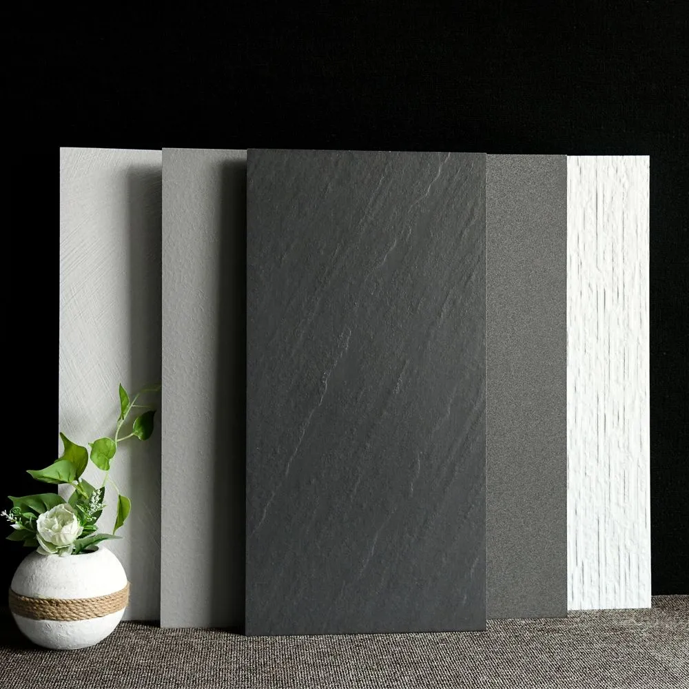 Grijs Tone Singular Tile Stone Appearance Straight Edge Rectangular Wall Tile Brown