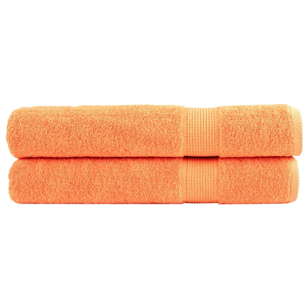 Handdoeken SOLUND 2 st 600 g/m² 100x200 cm oranje