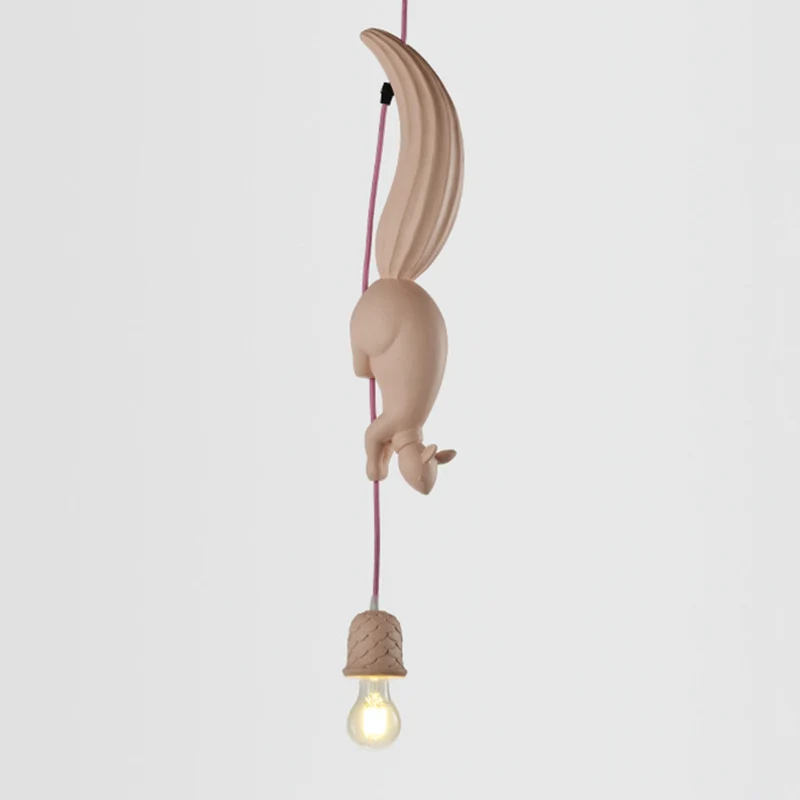 Hars Eekhoorn en Dennenappel Plafondlamp Art Decor 1 Lamp Hanglamp voor Eetkamer