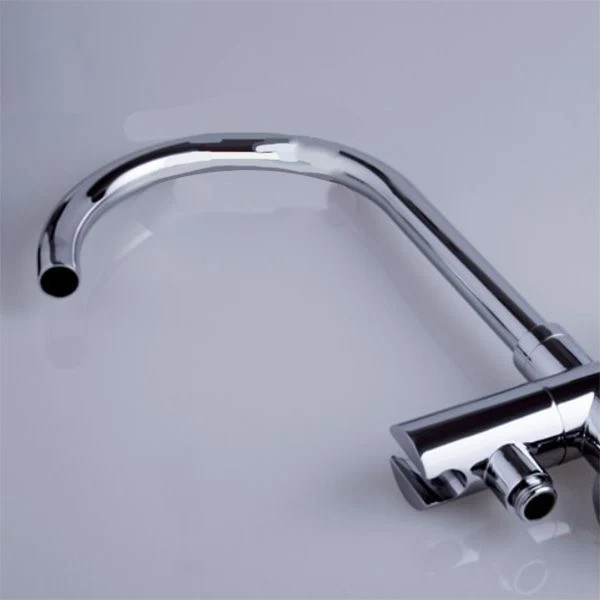 Hedendaags Freestanding Tub Faucet Copper Floor Mounted Two Handle Freestanding Bathtub Faucet Chrome