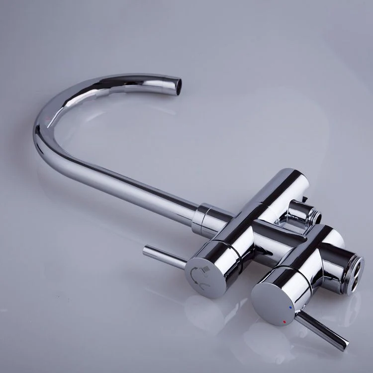 Hedendaags Freestanding Tub Faucet Copper Floor Mounted Two Handle Freestanding Bathtub Faucet Chrome