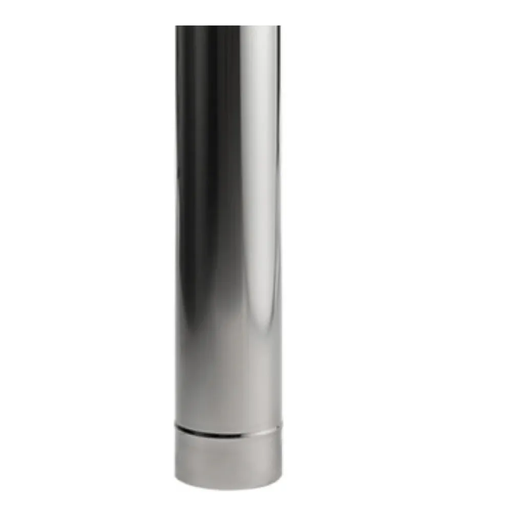 HUUM 1.64ft Single-wall Sauna Stove Chimney Extension Niet-roestend Steel | HK017-02