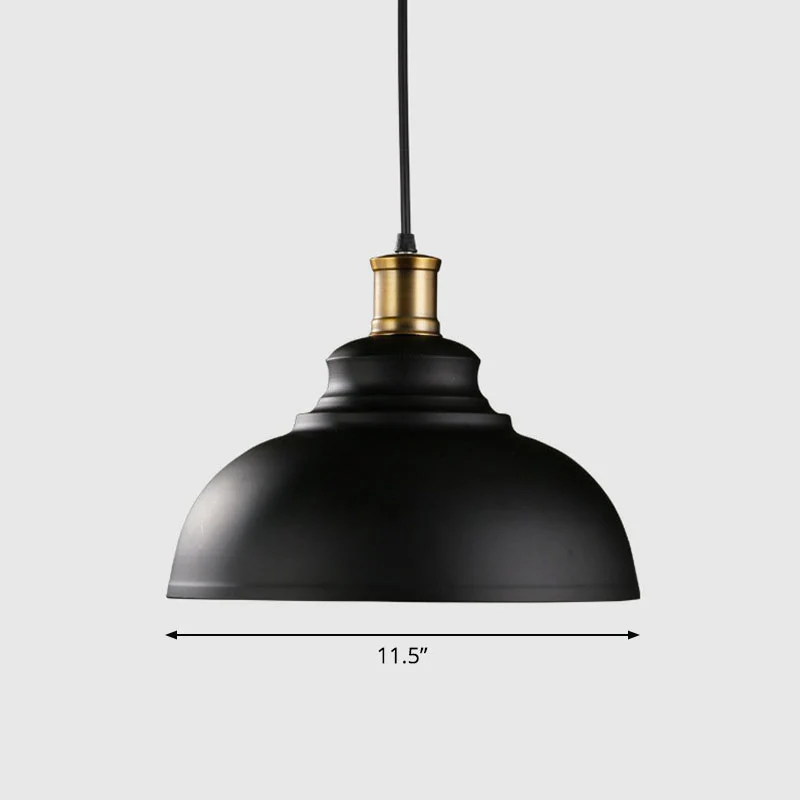 Ijzer Dome Shade Hanglamp Eenvoud 1 Lamp Restaurant Hanglamp
