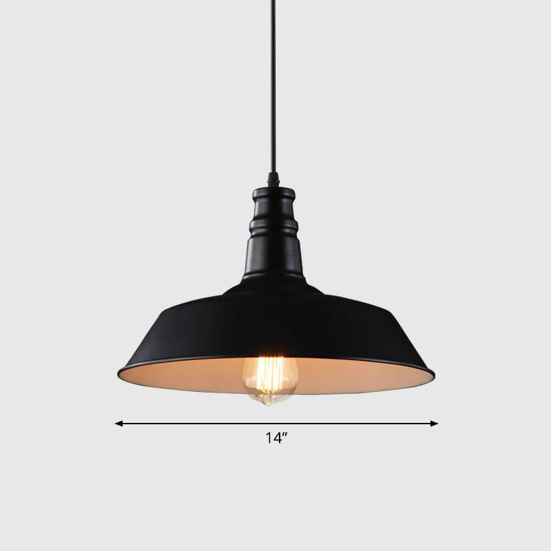 Ijzer Dome Shade Hanglamp Eenvoud 1 Lamp Restaurant Hanglamp