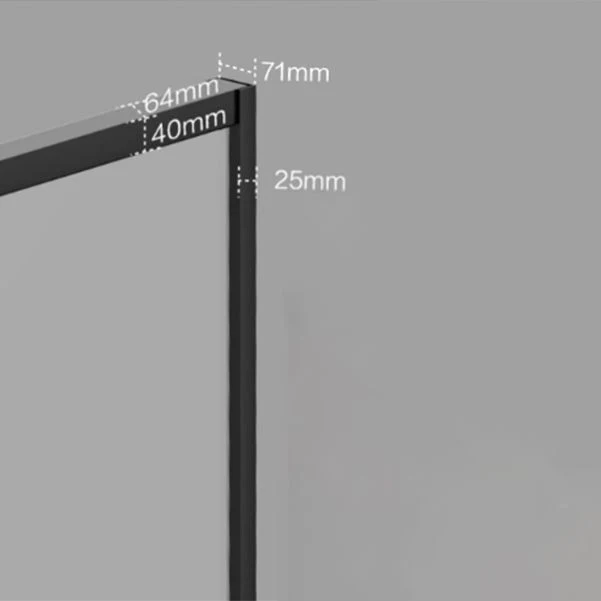 Individueel Sliding Semi-Frameless Shower Doors Tempered Shower Bath Door Silver