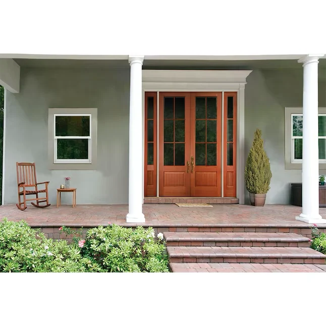 JELD-WEN V-2500 Nieuw Construction 31-1/2- x 51-1/2- x 3- Jamb White Vinyl Low-e Single Hung Window Grids Full Screen Incl...