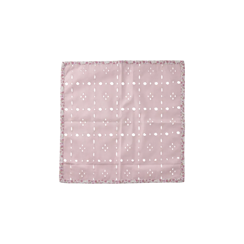 Katoenmix Fabric Napkin - Pink - Set 2
