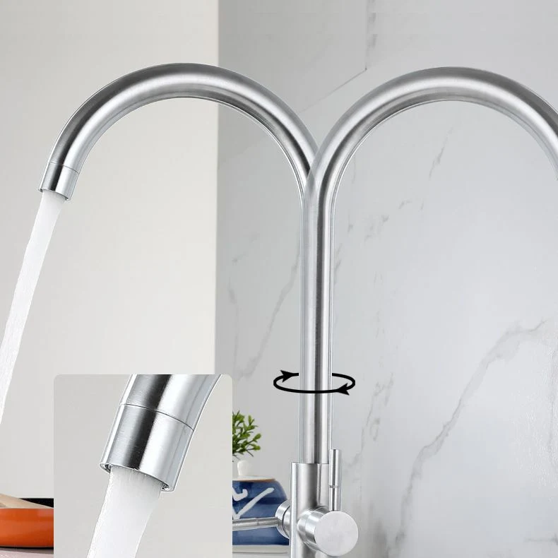 Kitchen Sink Faucet Zwenkbaar Spout Double Handle High Arch Kitchen Faucet