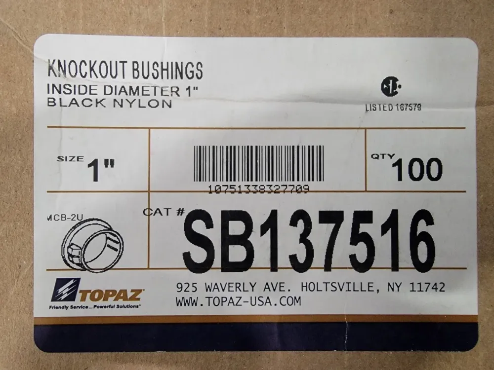 1" Knockout Bushing SB137516 (Box 100)