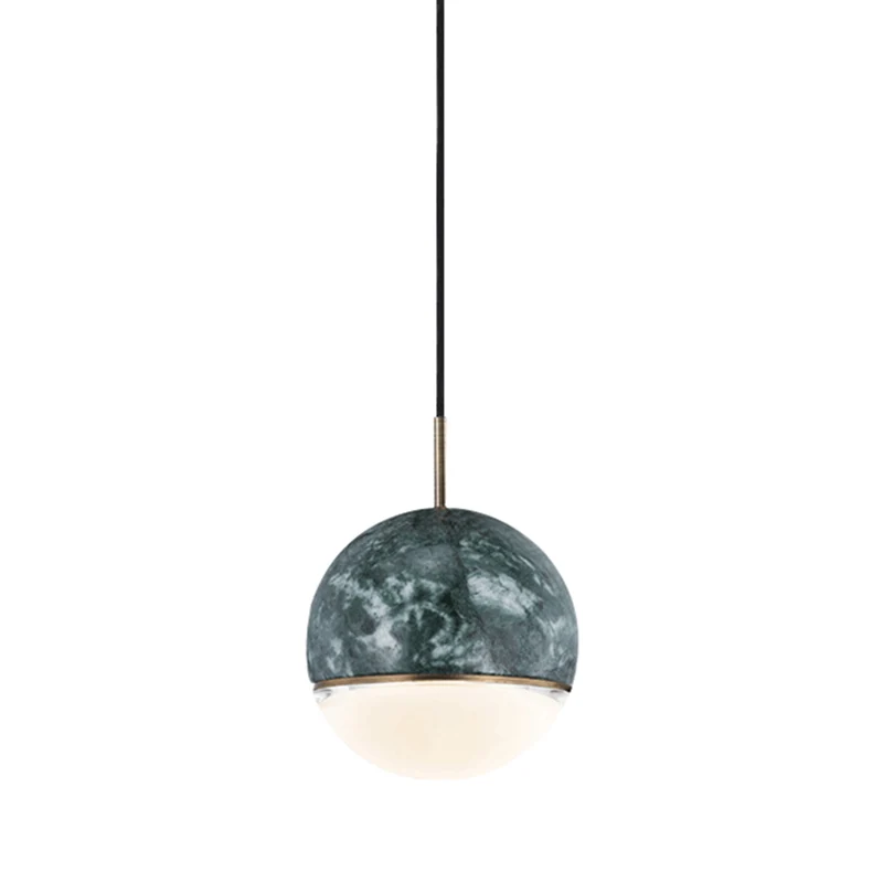 Koepel hanglamp Eenvoud Marmer Eetkamer hanglamp met één lamp