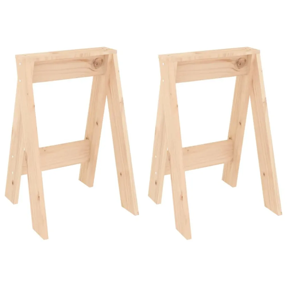 Krukken 2 st 40x40x60 cm massief grenenhout