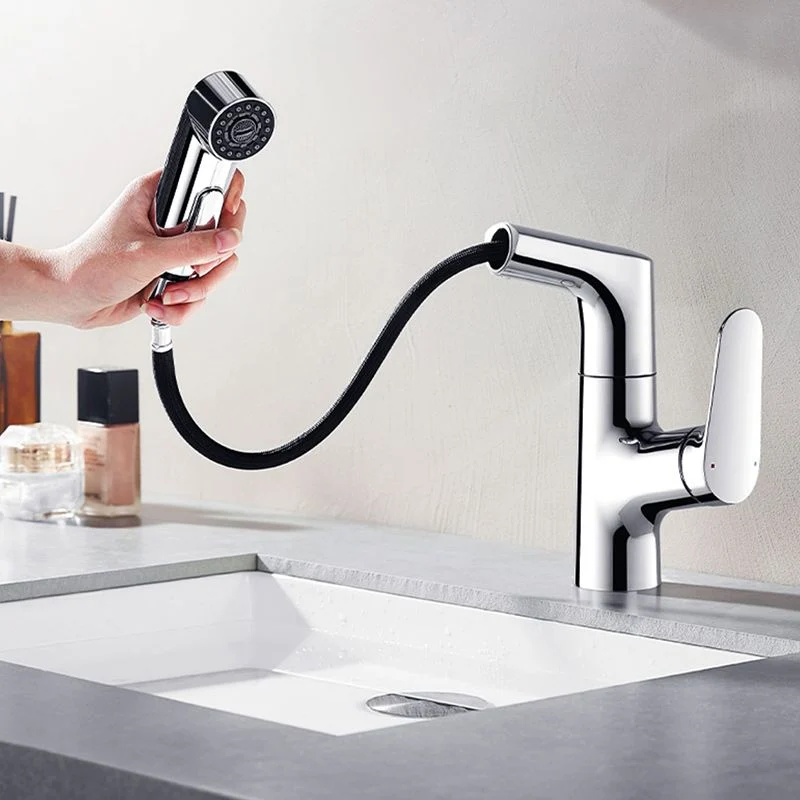 Lever Handles Sink Faucet Single Hole Chrome Geel koper Bathroom Sink Faucet