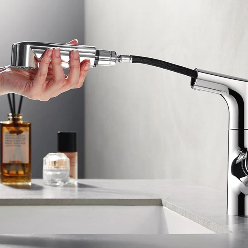 Lever Handles Sink Faucet Single Hole Chrome Geel koper Bathroom Sink Faucet