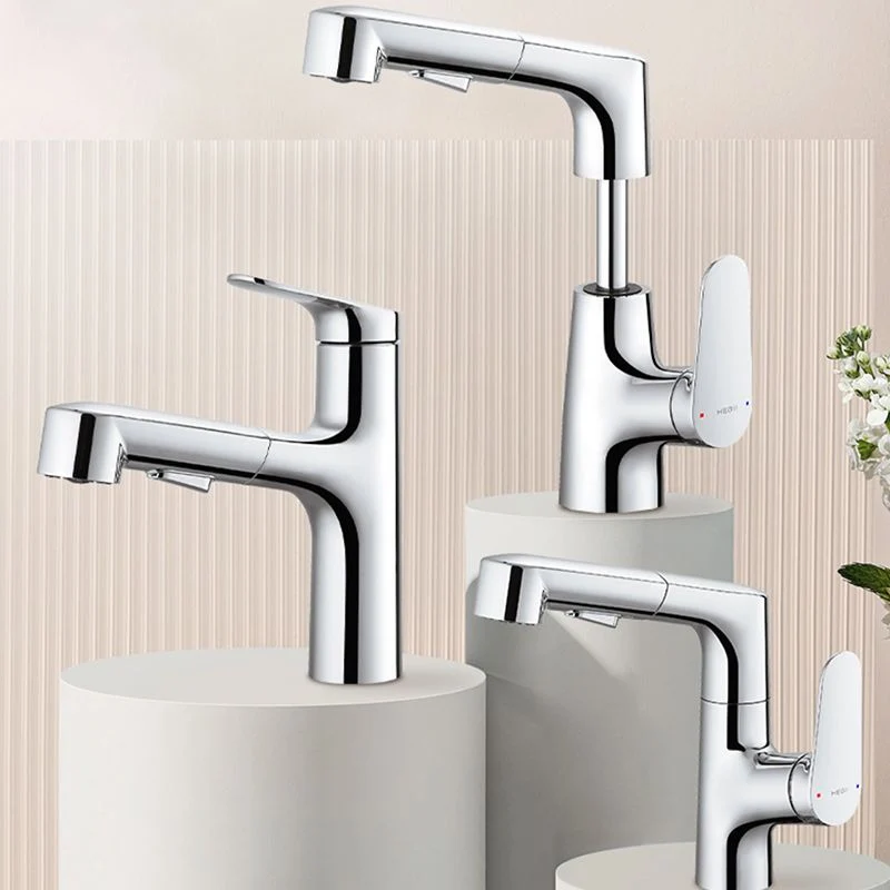 Lever Handles Sink Faucet Single Hole Chrome Geel koper Bathroom Sink Faucet