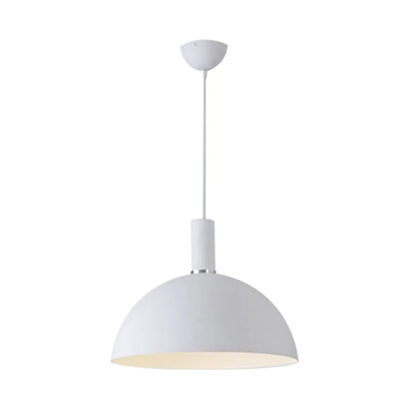 Lichtmetaal Hemisphere Pendant Lamp One Light Contemporary Pendant Light Dining Room Black