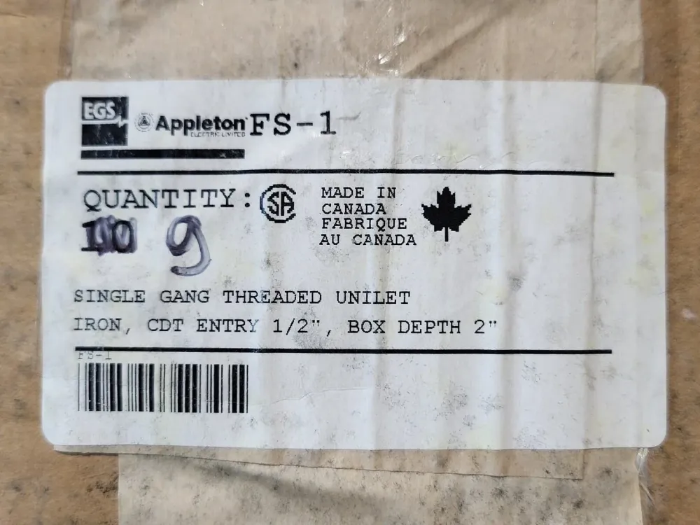 1/2" Los Gang Threaded Unilet FS-1 (Box 9)