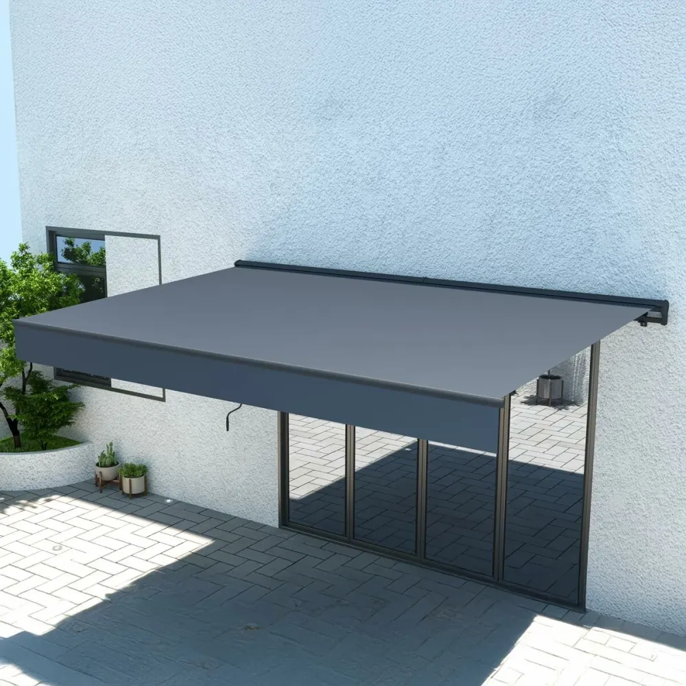 Lykke Half-Cassette Awning 2,95x2,5 m motorized, dark grey