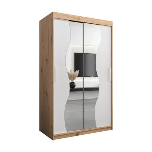 MADRYT KLEDINGKAST MET SCHUIFDEUREN 200/120/62 2 deuren (artisan/wit)