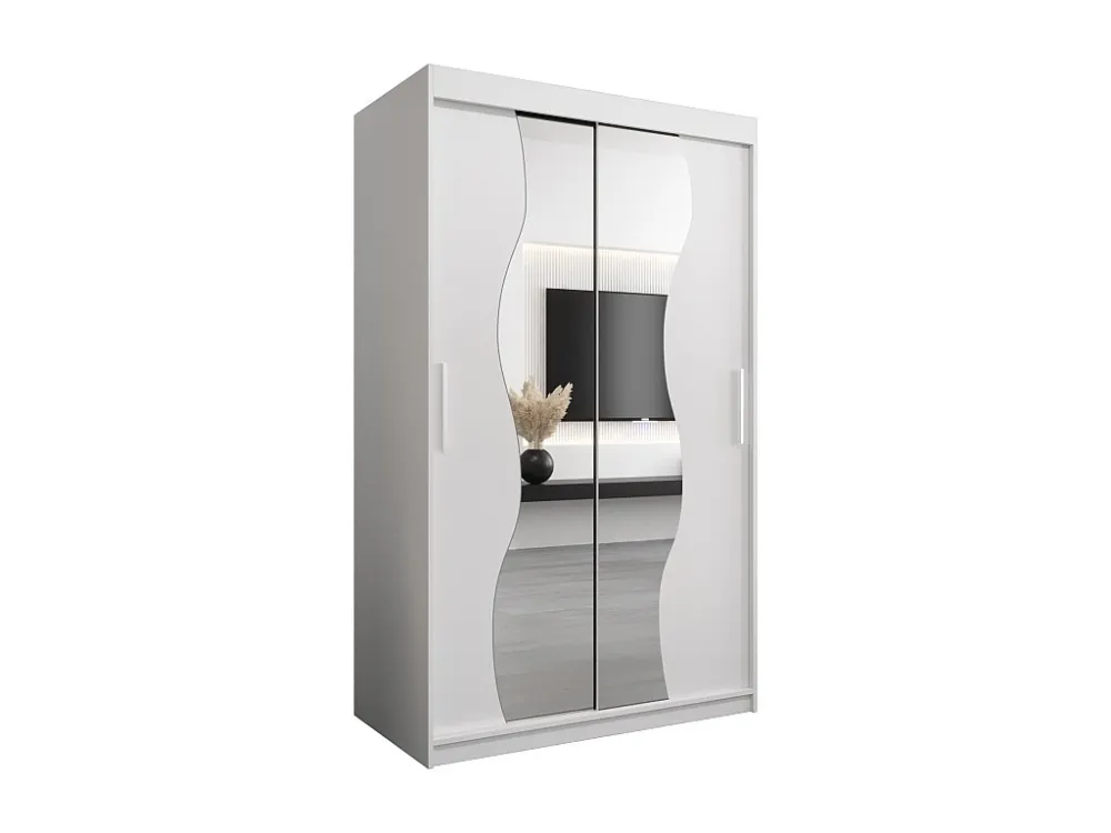 MADRYT KLEDINGKAST MET SCHUIFDEUREN 200/120/62 2 deuren (wit/wit)