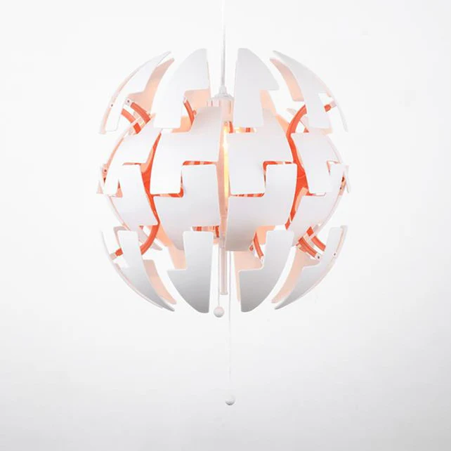 Metallic Exploding Pendant Hanging Light Individueel Light Contemporary Suspension Lamp Green/Orange/White White