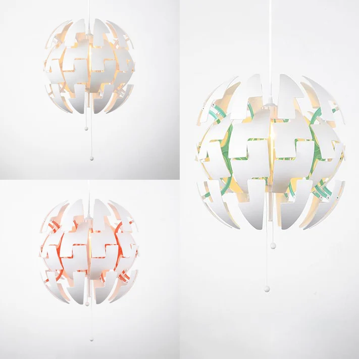 Metallic Exploding Pendant Hanging Light Individueel Light Contemporary Suspension Lamp Green/Orange/White White
