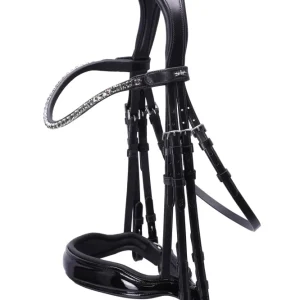 Milazzo Double Bridle black/patent/grey F