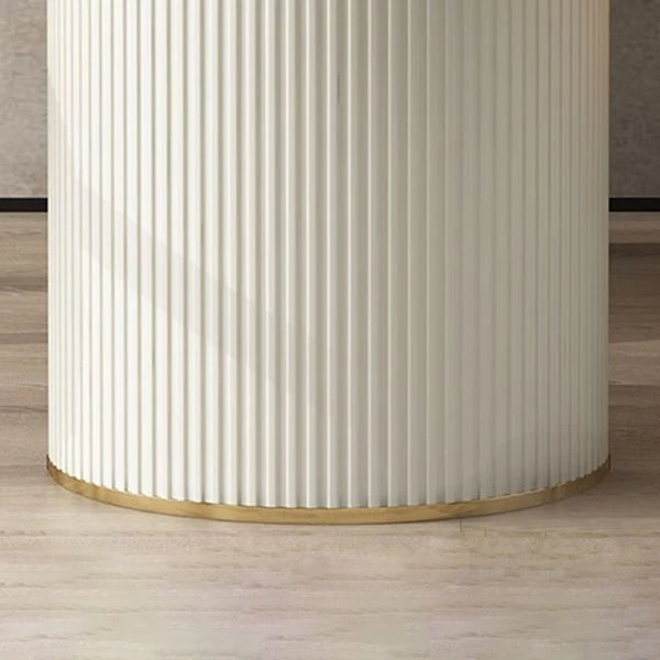 Modern Dining Table Sintered Stone Dining Table Tweeling Pedestal Dining Room 55