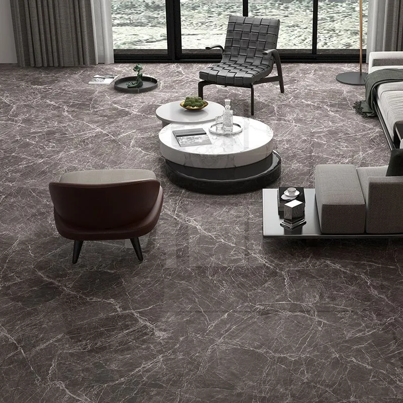 Modern Porcelain Singular Tile Marble Versierd Textured Wall Tile Gray