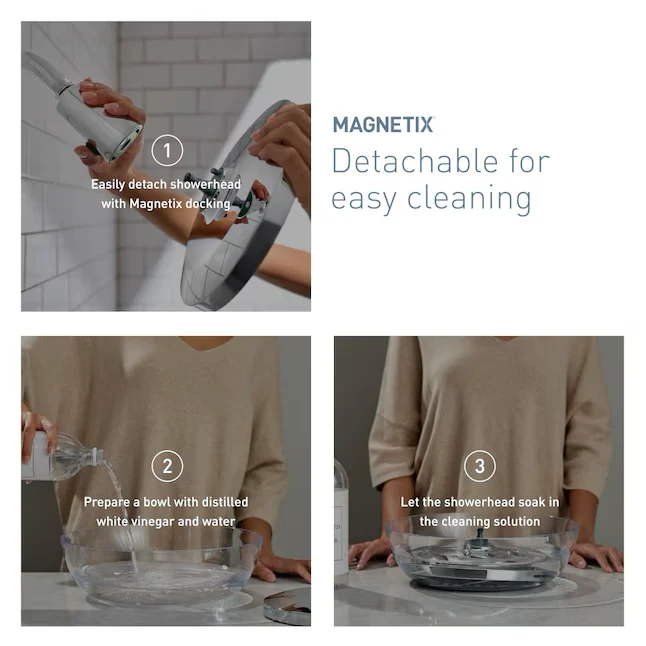 Moen Avri Magnetix Chrome 1-handle Individueel Function Round Bathtub and Shower Faucet Valve Included
