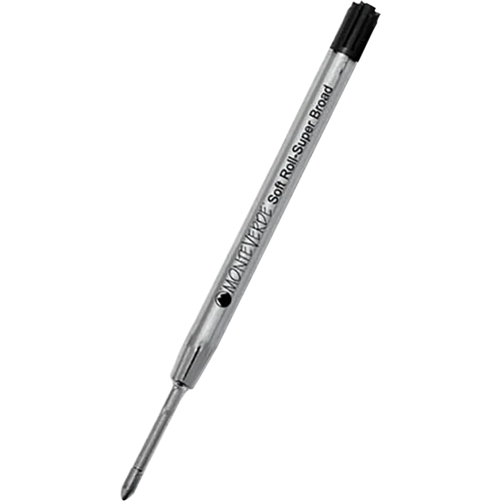 Monteverde Parker Style Donzig Roll Ballpoint Refill - Super Broad - Black - 2pcs