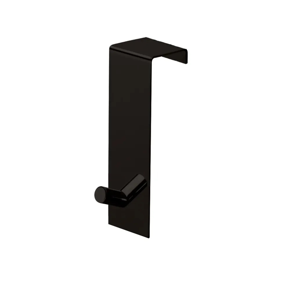 Morgana single overdoor coat hook 40 mm - Matte Zwart