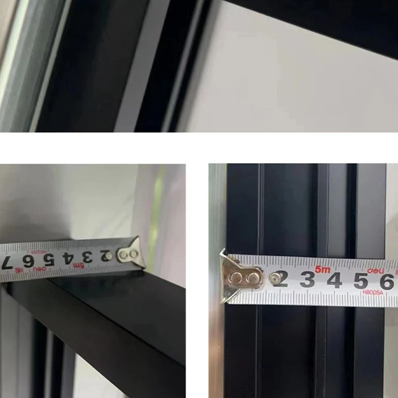 Narrow Full Frame Single Sliding Shower Door Tempered Glaswerk Shower Door Black