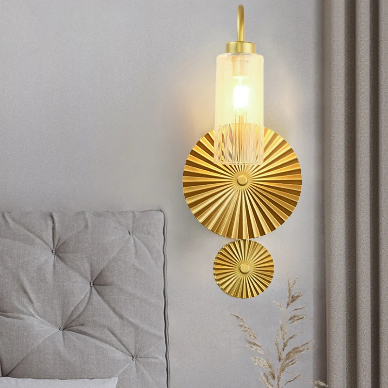 Ouderwets Gooseneck Wall Lamp 1-Light Amber/Clear/Smoke Gray Glass Wall Light Sconce Lotus Leaf Design Amber