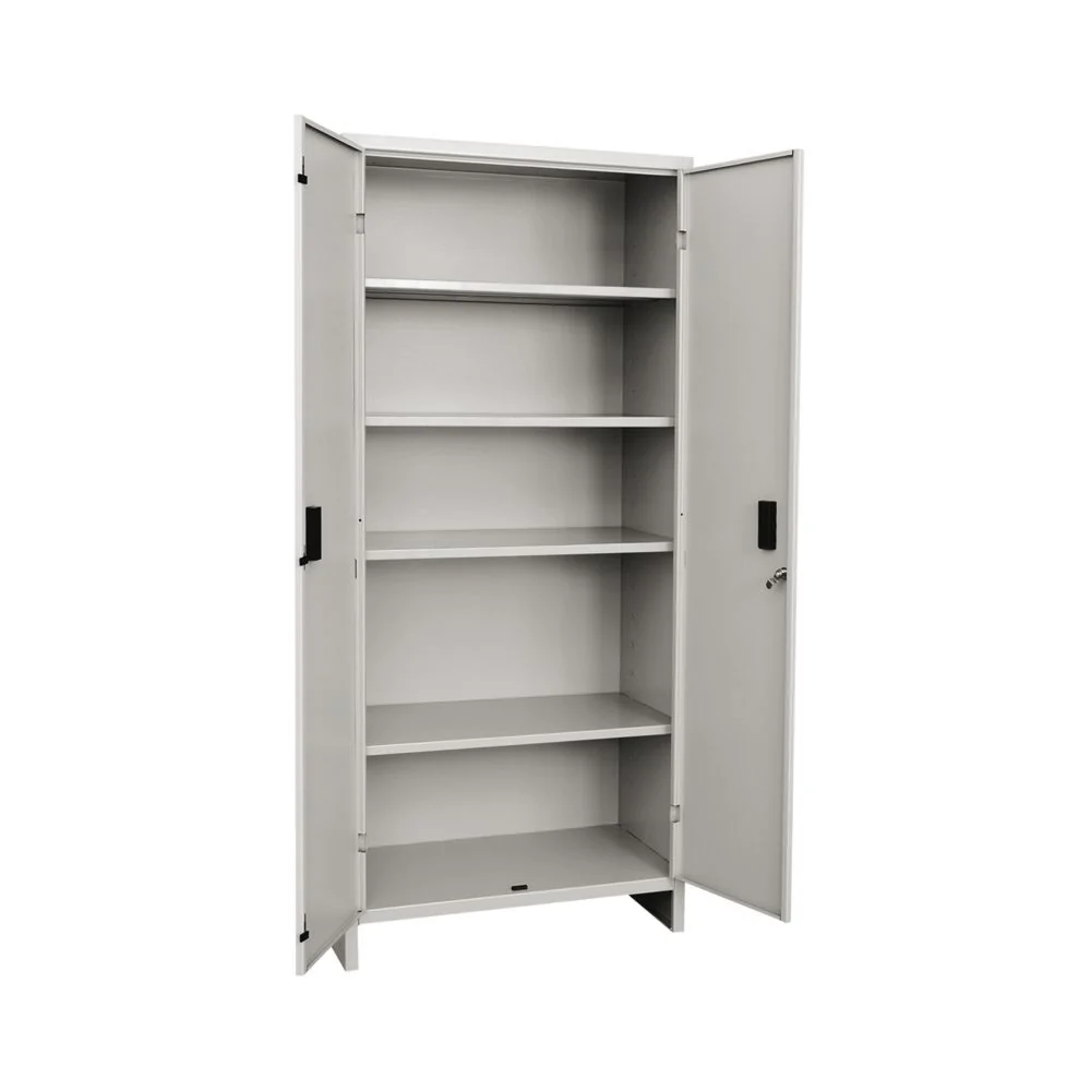 Outdoor cabinet two doors 60x40x179h cm grijs painted sheet metal