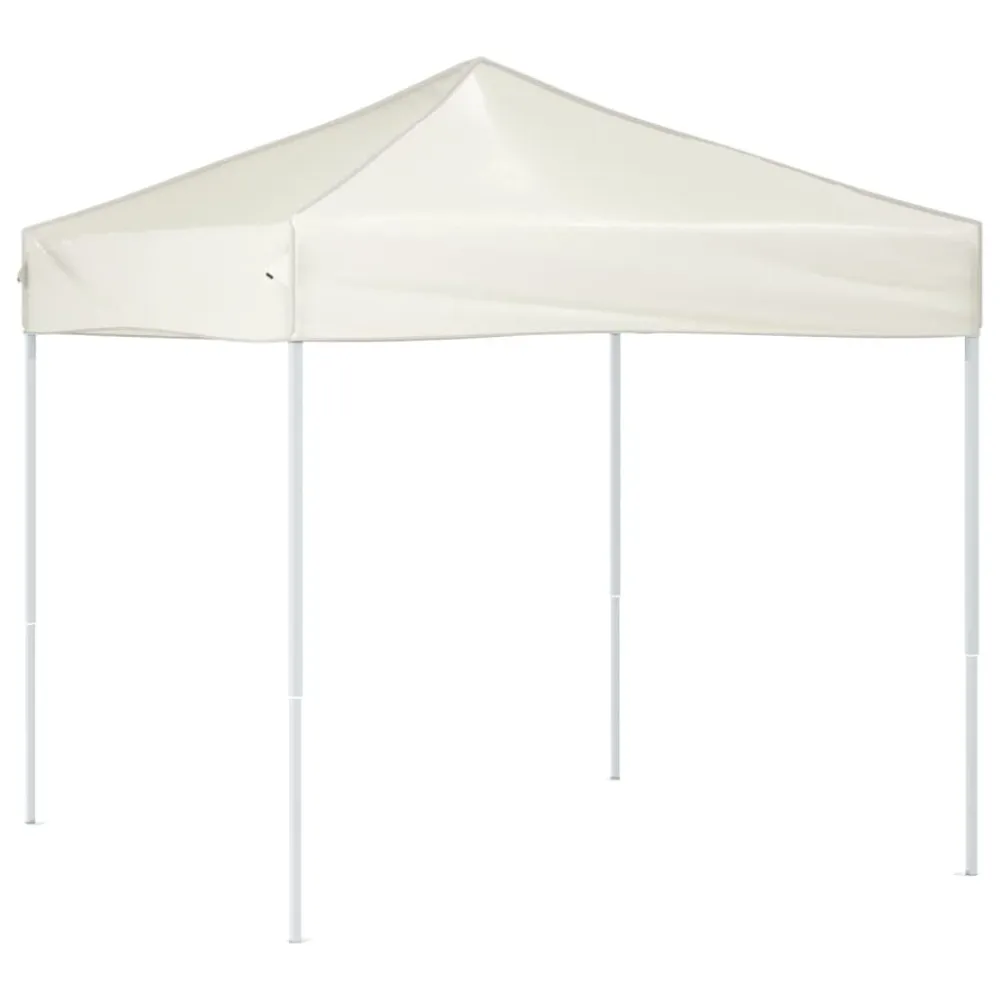 Partytent inklapbaar 2x2 m crèmekleurig