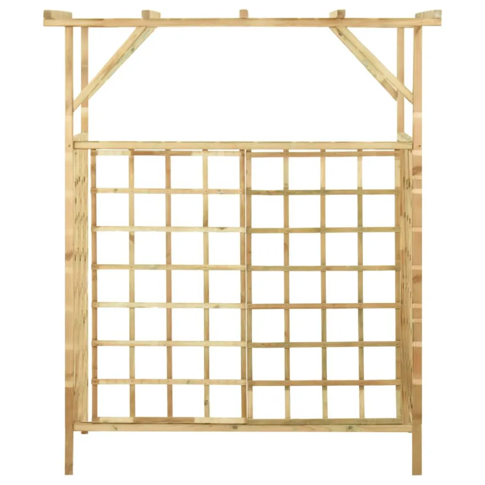 Pergola voor 2 containers geïmpregneerd grenenhout