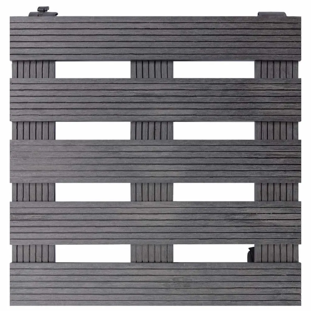 Plantentrolleys 2 st 30x30x7,5 cm HKC grijs