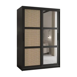 PLECIONKA 2 KLEDINGKAST MET SCHUIFDEUREN 200/120/62 2 deuren (zwart)