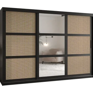 PLECIONKA 2 KLEDINGKAST MET SCHUIFDEUREN 200/250/62 2 deuren (zwart)