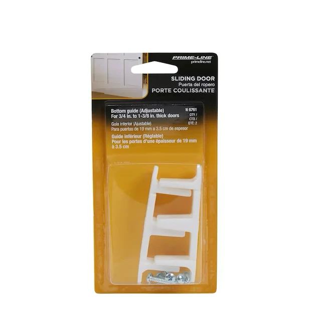 Prime-Line 2-Count 1- Sliding Closet Door Bottom Guide