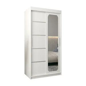 PROMO V2 KLEDINGKAST MET SCHUIFDEUREN 200/100/62 2 deuren (wit/wit)