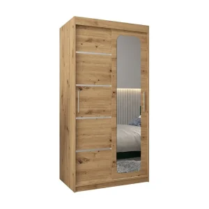 PROMO V2 KLEDINGKAST MET SCHUIFDEUREN 200/100/62 2 deuren (artisan/artisan)