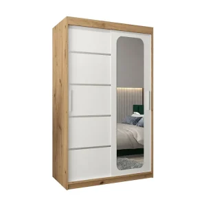 PROMO V2 KLEDINGKAST MET SCHUIFDEUREN 200/120/62 2 deuren (artisan/wit)