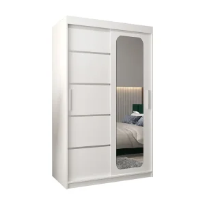 PROMO V2 KLEDINGKAST MET SCHUIFDEUREN 200/120/62 2 deuren (wit/wit)