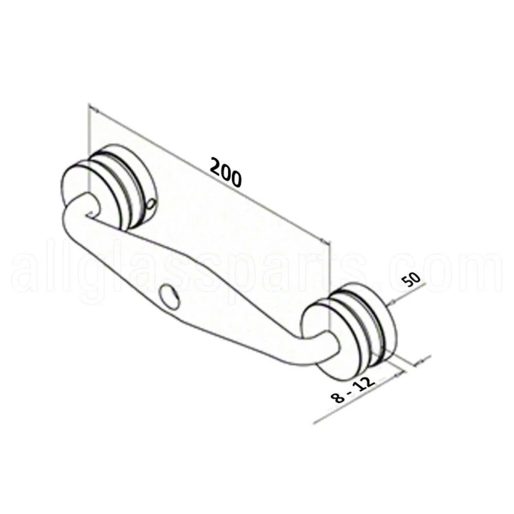 Q-railing Tweevoudig Spider Baluster Post - Tapered Arm