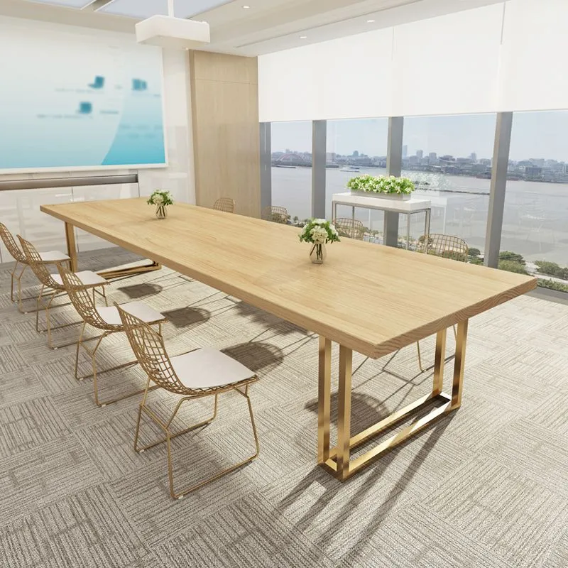 Rectangle Solid Pinewood Taupe Tone Dining Table Simplicity Double Pedestal Table Dining Room 47
