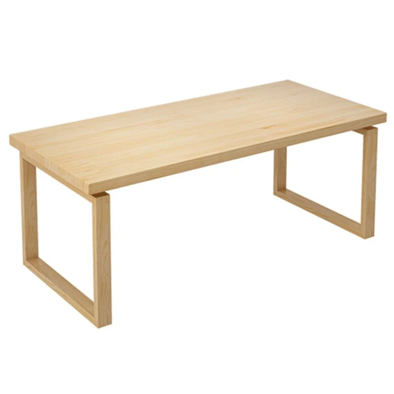 Rectangle Tweemaal Pedestal Dining Table Modern Pine Wood Table Kitchen Dining Room 47